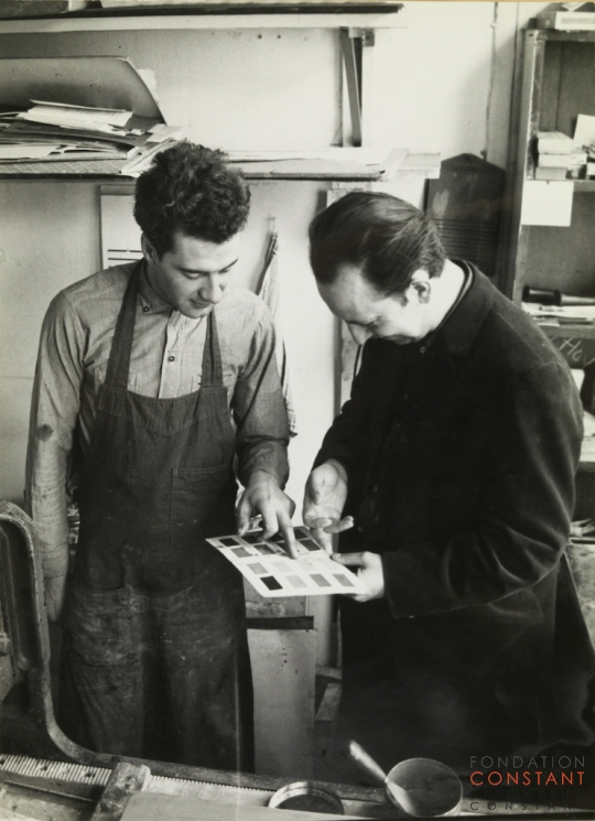 Constant-With Piet Clement, 1963 Constant Nieuwenhuys-With Piet Clement, 1963