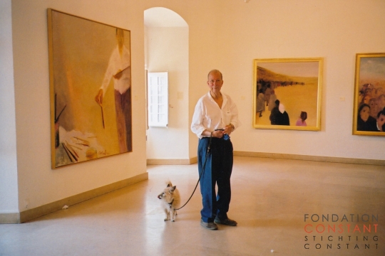 Constant and Tikus in the exhibition space Constant and Tikus in the exhibition space