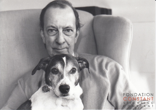 Constant and his dog, Waldo Constant and his dog, Waldo