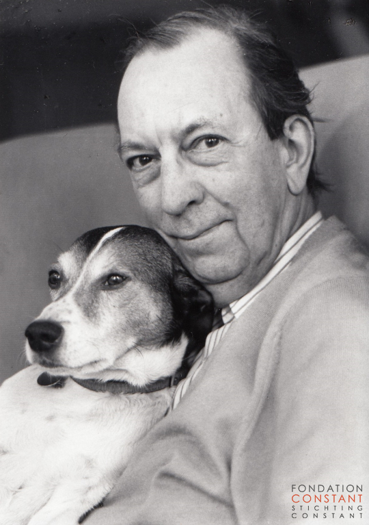 Constant and his dog, Waldo Constant and his dog, Waldo