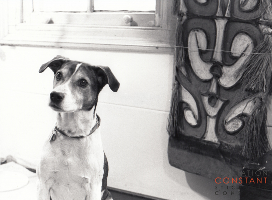 Constant and his dog, Waldo Constant and his dog, Waldo