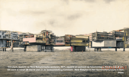 Constant Nieuwenhuys-Gezicht op New Babylonische sectoren, 1971