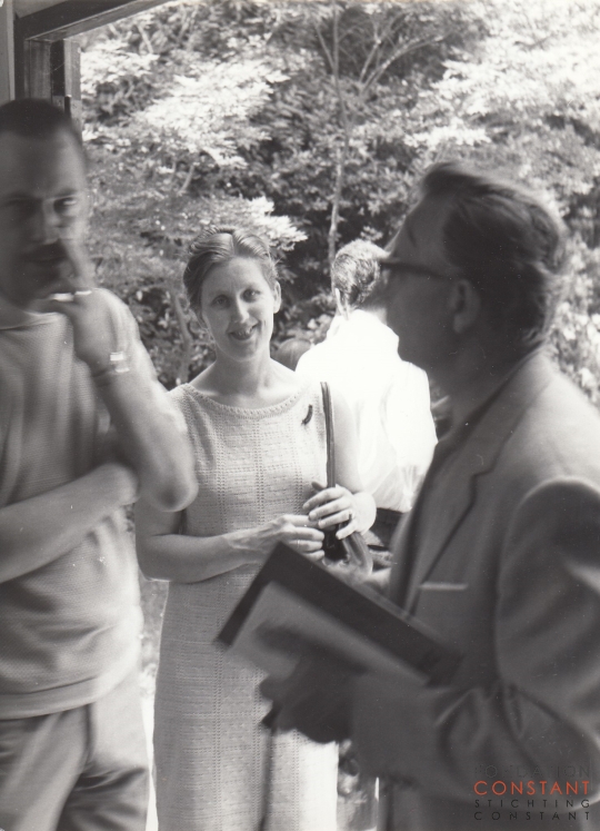 Nel Kerkhoven and a man, Venice Biennale Nel Kerkhoven and a man, Venice Biennale