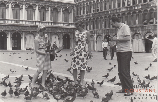 Nel Kerkhoven and Constant, San Marco square Venice