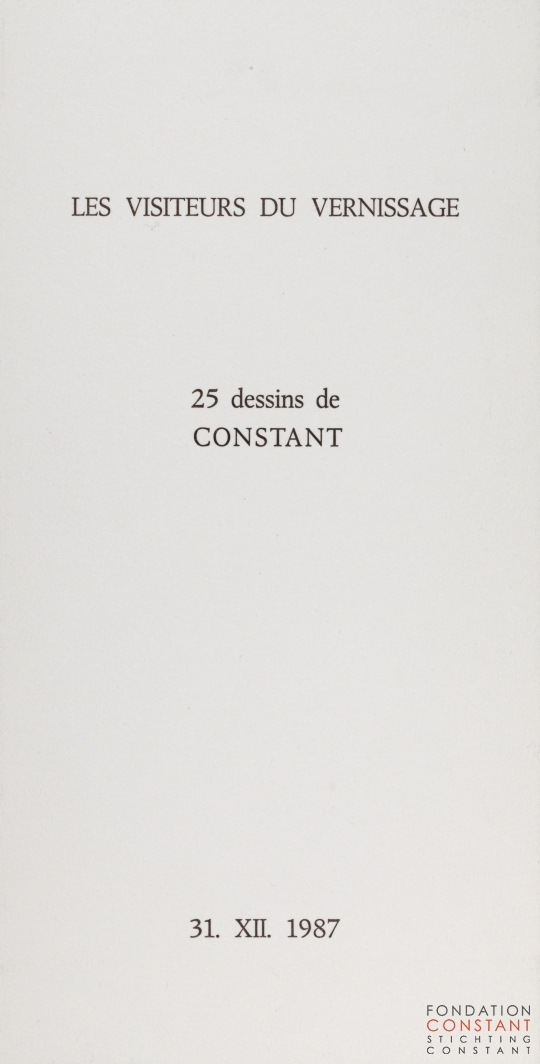 Constant Nieuwenhuys-Les visiteurs du vernissage, 1987