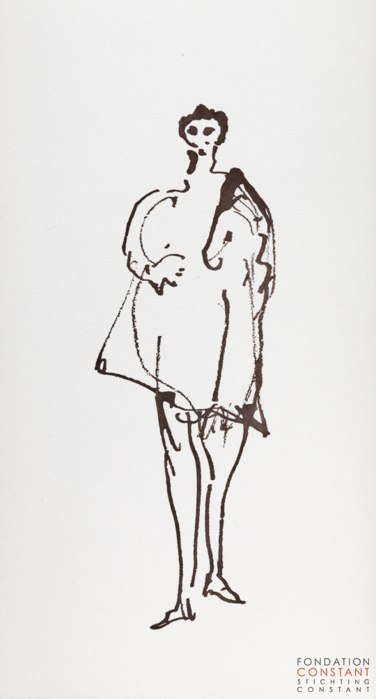 Constant Nieuwenhuys, Les visiteurs du vernissage 1, 1987