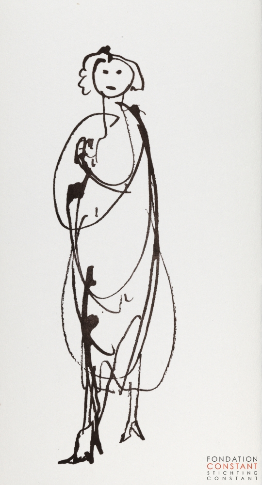 Constant Nieuwenhuys-Les visiteurs du vernissage 2, 1987