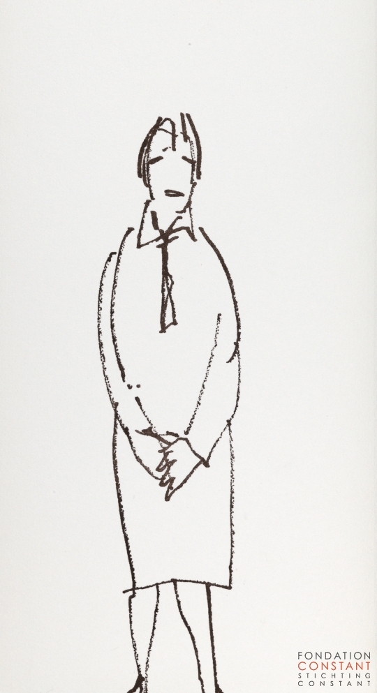 Constant Nieuwenhuys-Les visiteurs du vernissage 5, 1987