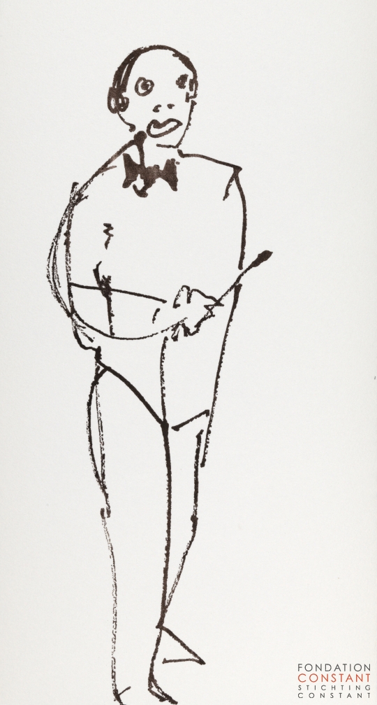 Constant Nieuwenhuys-Les visiteurs du vernissage 7, 1987