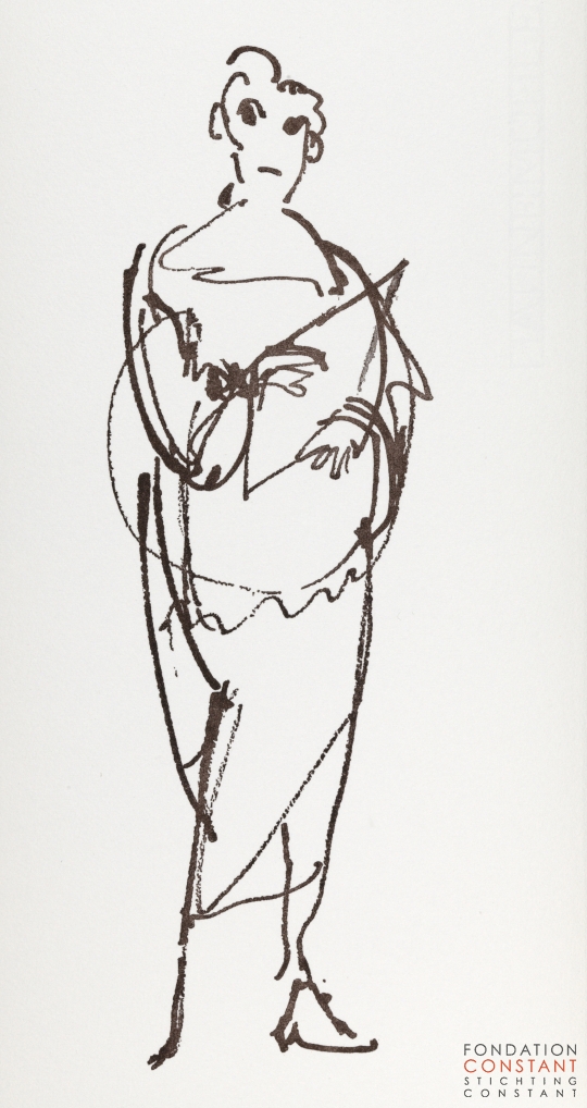 Constant Nieuwenhuys-Les visiteurs du vernissage 8, 1987