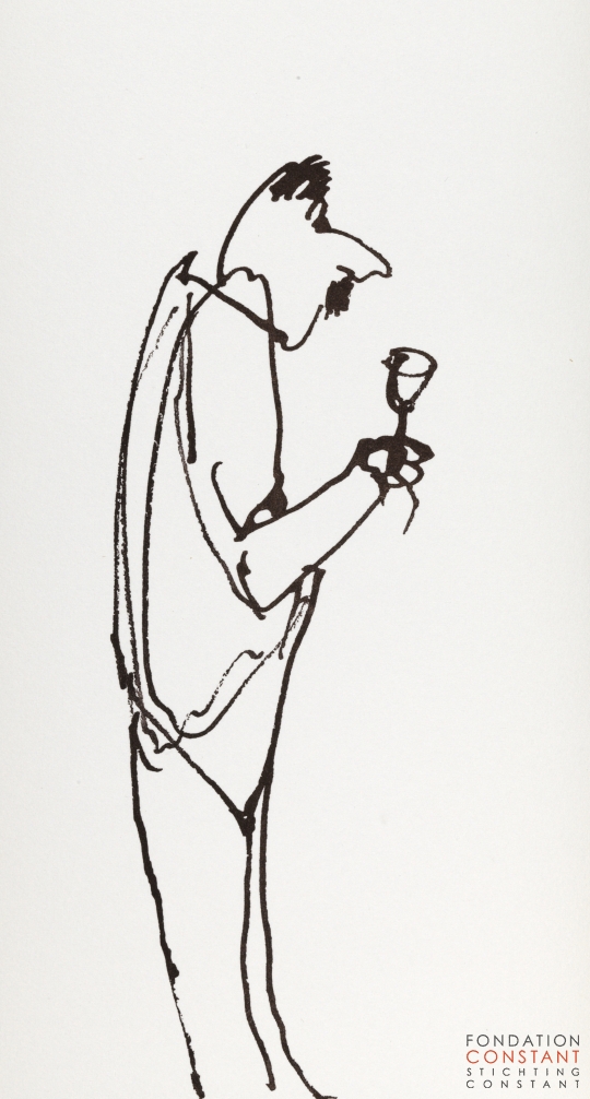 Constant Nieuwenhuys-Les visiteurs du vernissage 9, 1987