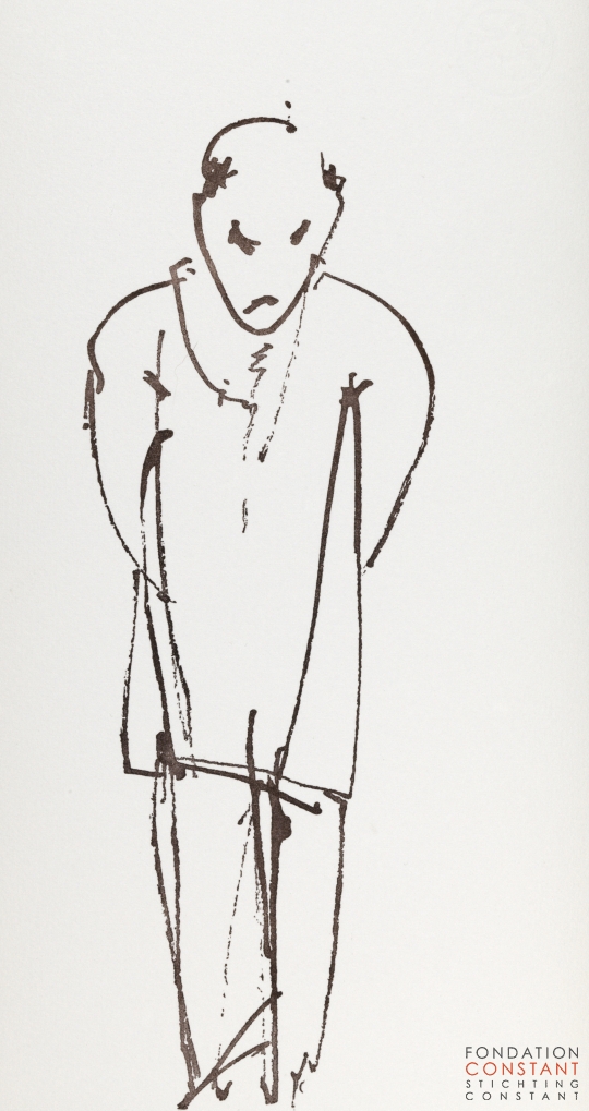 Constant Nieuwenhuys-Les visiteurs du vernissage 11, 1987