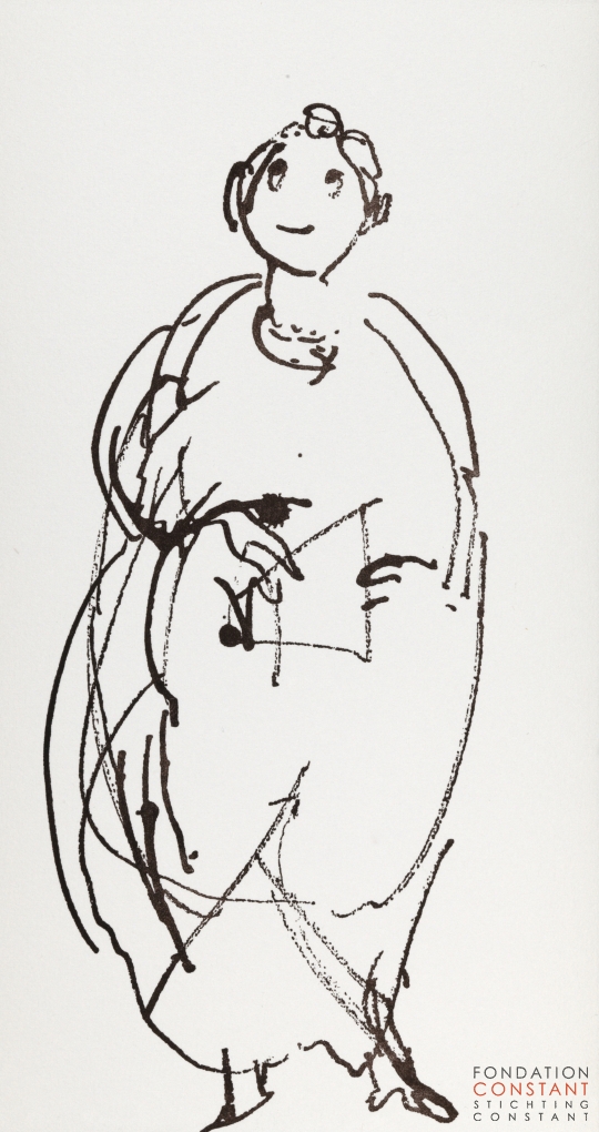 Constant Nieuwenhuys-Les visiteurs du vernissage 15, 1987