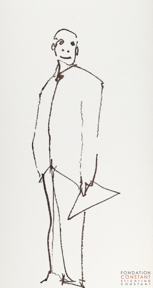 Constant Nieuwenhuys-Les visiteurs du vernissage 16, 1987