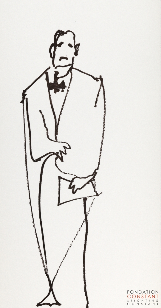 Constant Nieuwenhuys-Les visiteurs du vernissage 18, 1987