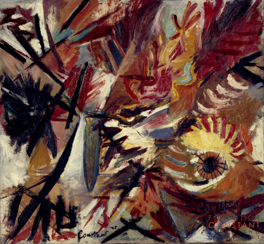 Constant-Le coq hardi, 1945 Constant Nieuwenhuys-Le coq hardi, 1945