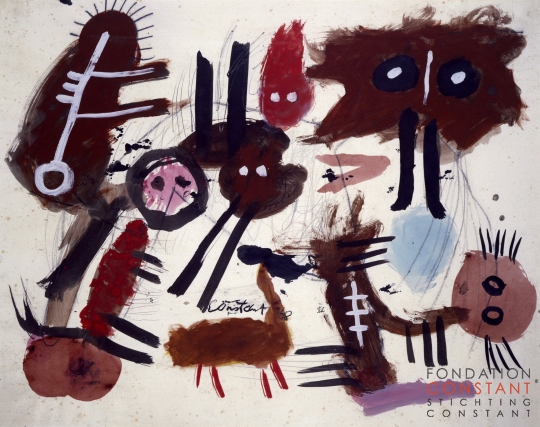 Constant Nieuwenhuys-Animaux, 1948