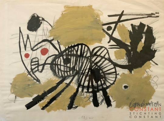 Constant-Hollend paard, 1948 Constant Nieuwenhuys-Hollend paard, 1948