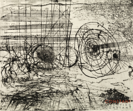Constant-Kunstmatig landschap, 1961 Constant Nieuwenhuys-Kunstmatig landschap, 1961