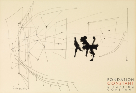 Constant-Figuren in een labyrinth, 1962 Constant Nieuwenhuys-Figuren in een labyrinth, 1962