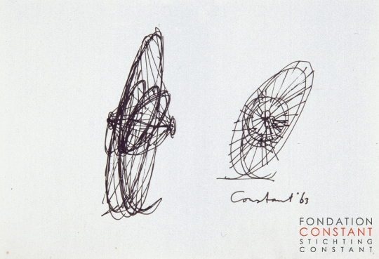 Constant Nieuwenhuys-Nébulose Mécaniques, 1963