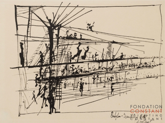 Constant-Babylon-Domazlice, 1965 Constant Nieuwenhuys-Babylon-Domazlice, 1965
