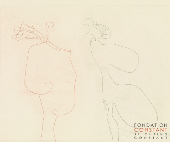 Constant Nieuwenhuys-Conversatie-kleur, 1970