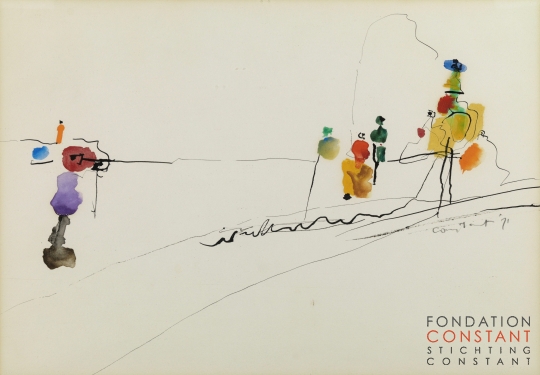 Constant Nieuwenhuys-Don Quichote, 1971