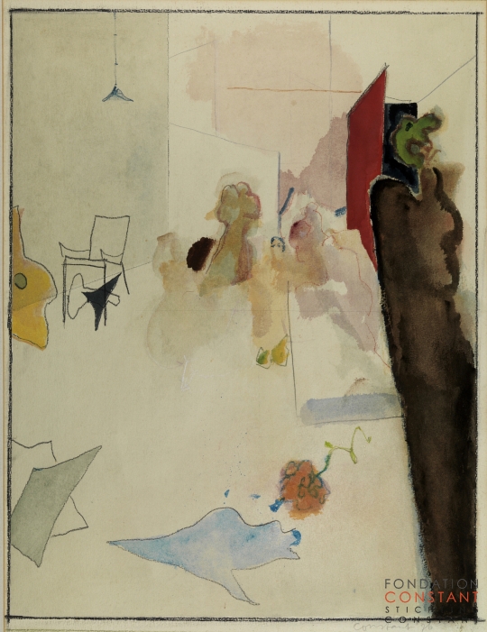 Constant Nieuwenhuys-Plaisir et tristesse de l’amour, 1976