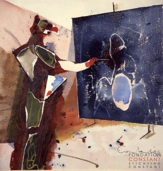 Constant Nieuwenhuys-Surrealistische schilder, 1977
