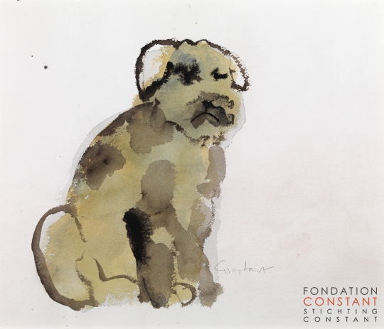 Constant-Old dog, ca 1980 Constant Nieuwenhuys-Old dog, ca 1980