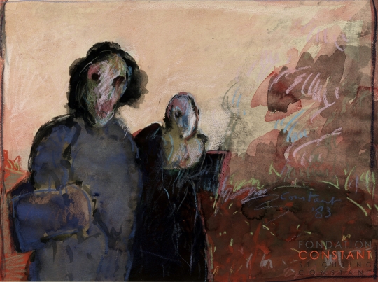 Constant Nieuwenhuys-Vluchtelingen [II], 1983
