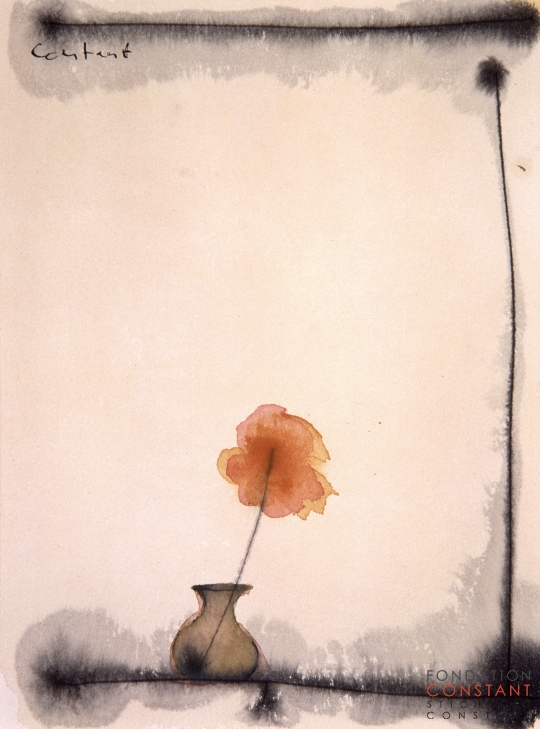 Constant Nieuwenhuys-Pioenroos, ca 1983