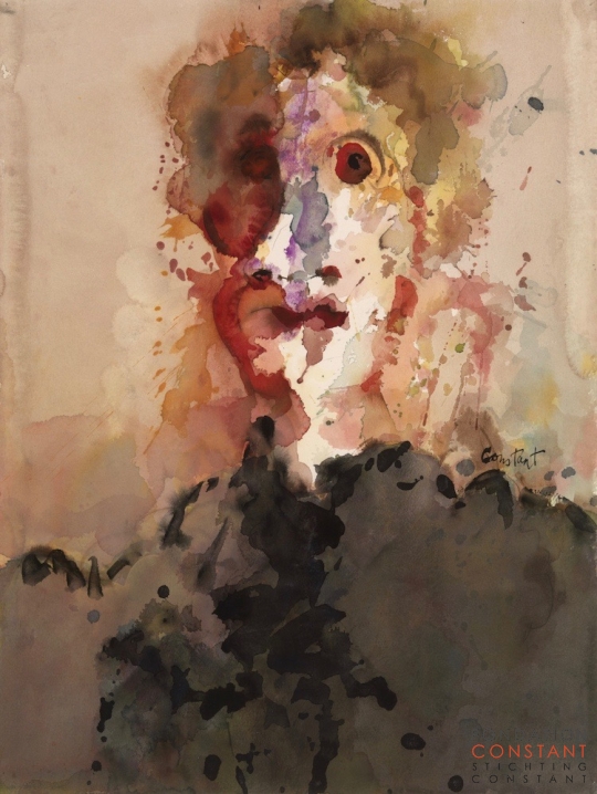 Constant-Portrait de M.V, 1985 Constant Nieuwenhuys-Portrait de M.V, 1985
