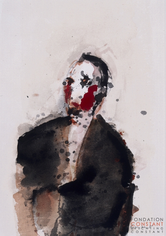 Constant Nieuwenhuys-ZT/Gewonde man, ca 1985
