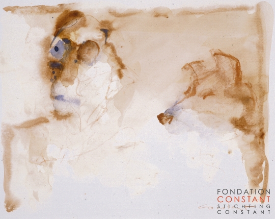 Constant-Homme et chien, ca 1989 Constant Nieuwenhuys-Homme et chien, ca 1989