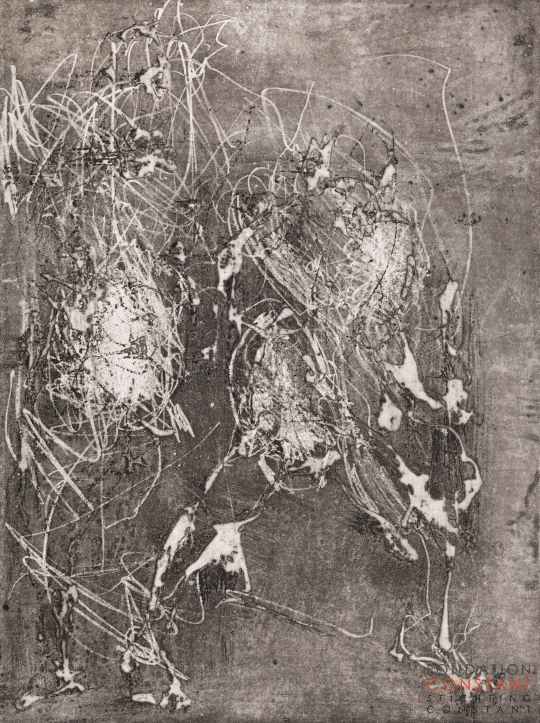 Constant Nieuwenhuys-Geboorte van een aquatint 2, 1994