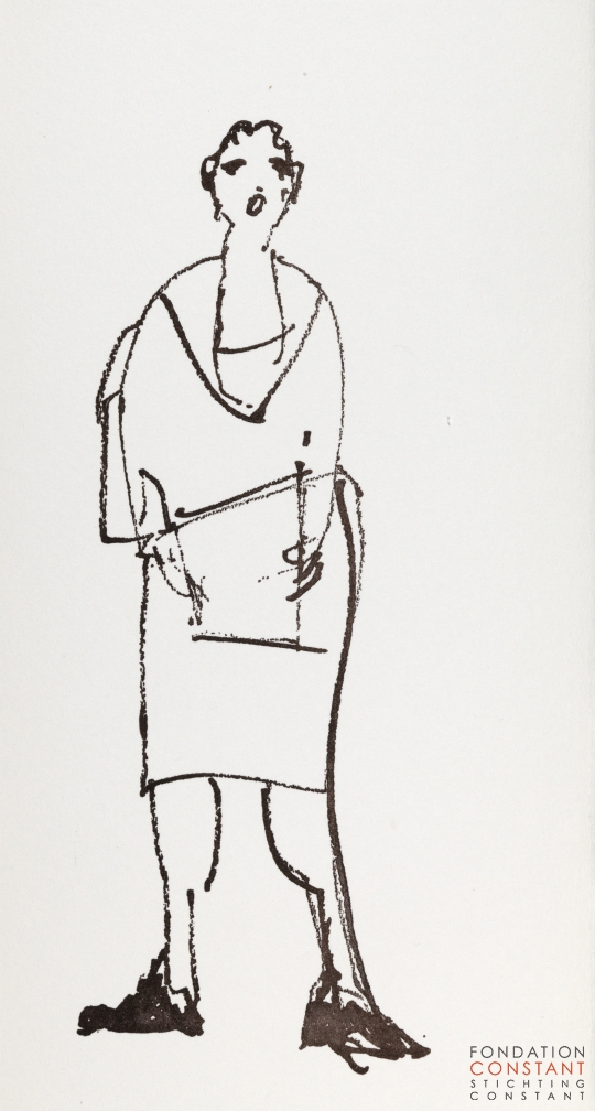 Constant Nieuwenhuys-Les visiteurs du vernissage 23, 1987