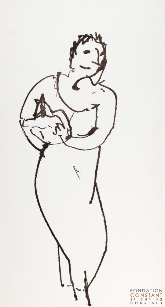 Constant Nieuwenhuys-Les visiteurs du vernissage 24, 1987