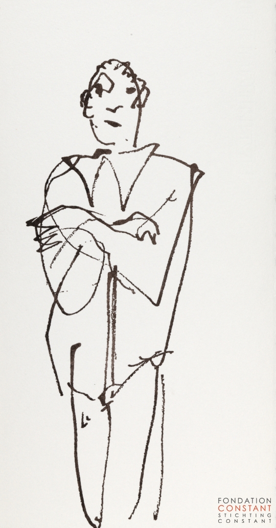 Constant Nieuwenhuys-Les visiteurs du vernissage 25, 1987