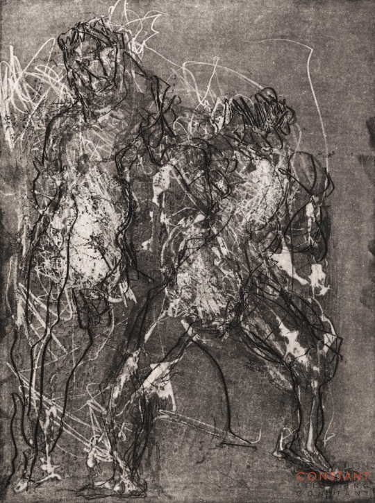 Constant Nieuwenhuys-Geboorte van een aquatint 4, 1994