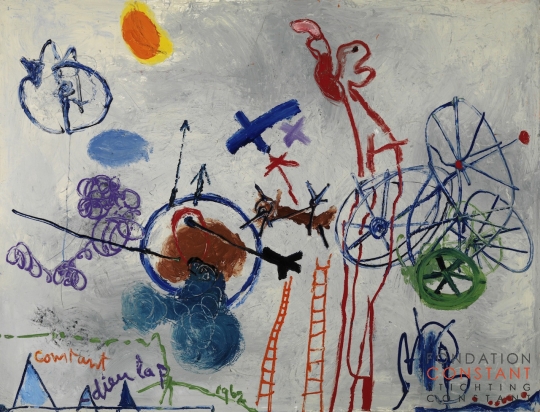 Constant Nieuwenhuys-Adieu la P, 1962
