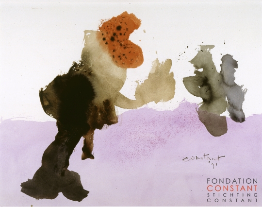 Constant-La rencontre, 1971 Constant Nieuwenhuys-La rencontre, 1971