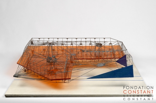 Constant Nieuwenhuys-Constructie in oranje, 1958-1