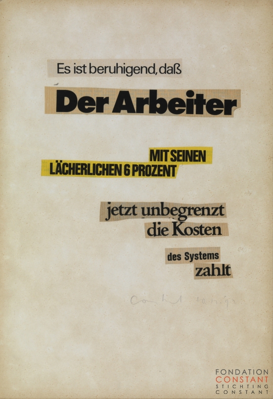 Constant Nieuwenhuy-Es ist berühigend, 1972