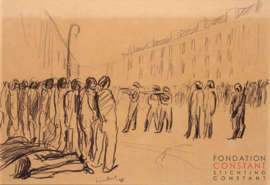 Constant Nieuwenhuys-Fusillering Weteringschans, 1945