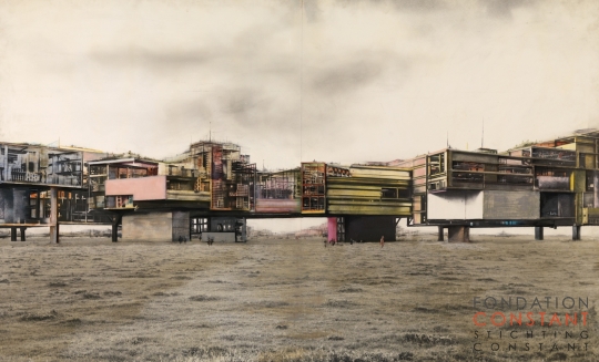Constant Nieuwenhuys-Gezicht op New Babylonische sectoren, 1971