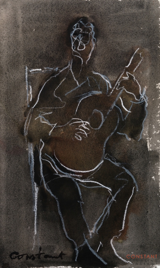 Constant Nieuwenhuys-Gitaarspeler II, 1987
