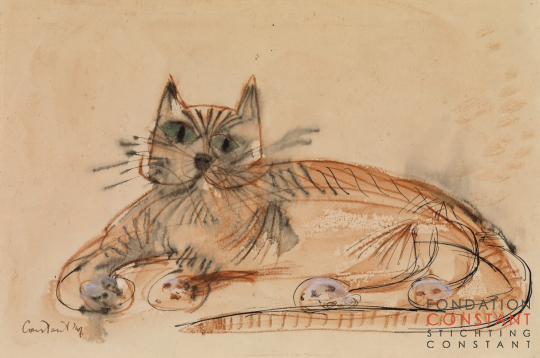 Constant-Kat, 1947 Constant Nieuwenhuys-Kat, 1947