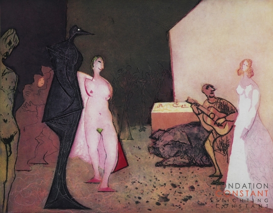 Constant Nieuwenhuys-PLAISIR ET TRISTESSE DE L'AMOUR-4, 1979